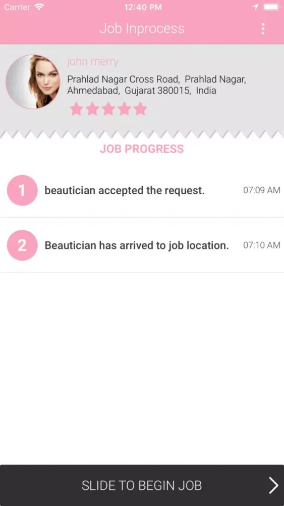 BeauticianPro Provider سکرین شاٹس