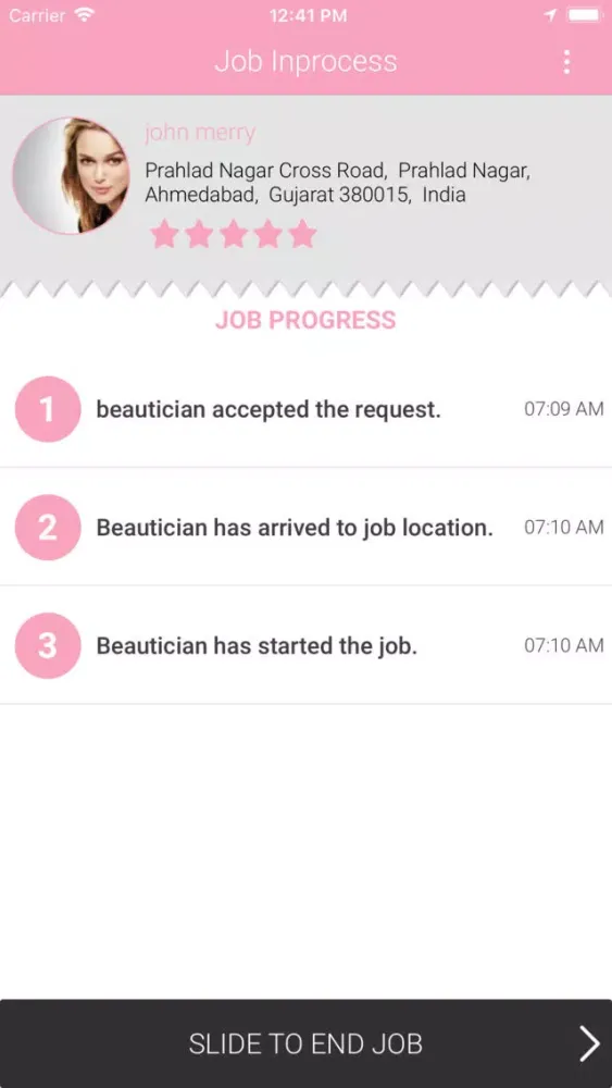 BeauticianPro Provider سکرین شاٹس