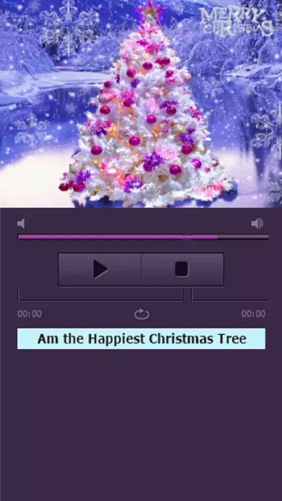 ภาพหน้าจอของ Beautiful Christmas Tree Songs