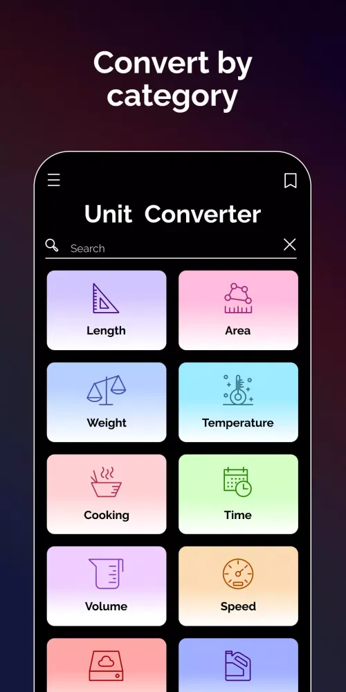 Tangkapan layar Essential Unit Converter