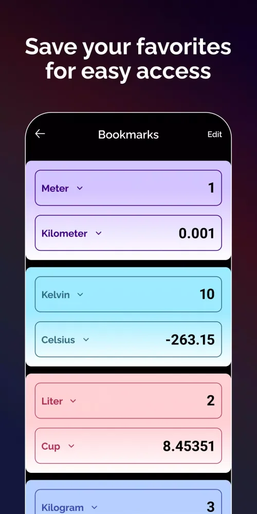 Tangkapan layar Essential Unit Converter