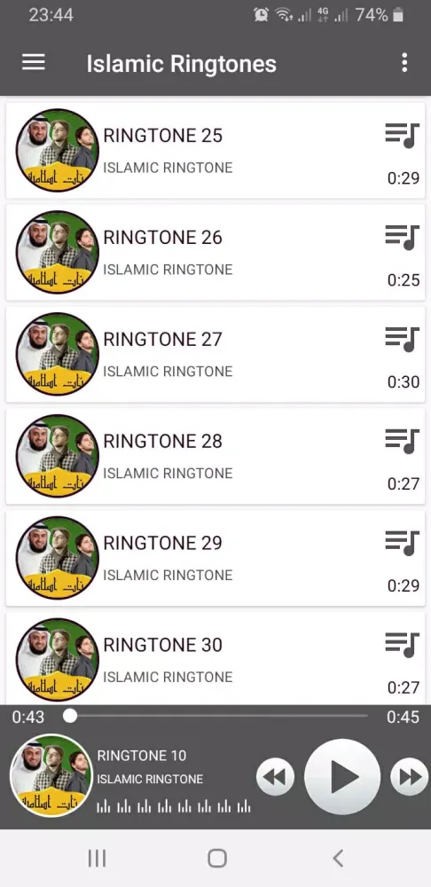 Islamic Ringtones स्क्रीनशॉट