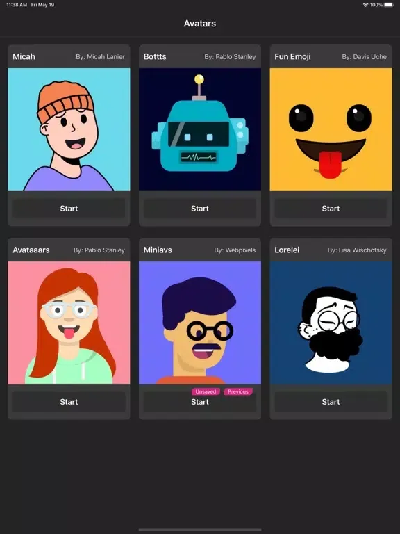 Avatar - Cartoon iPad 应用截图