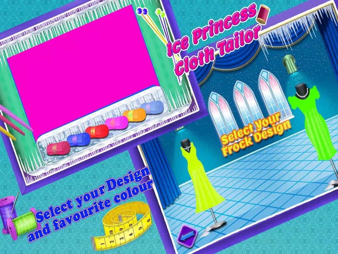Capturas de tela do Ice Princess Cloth Tailor iPad 