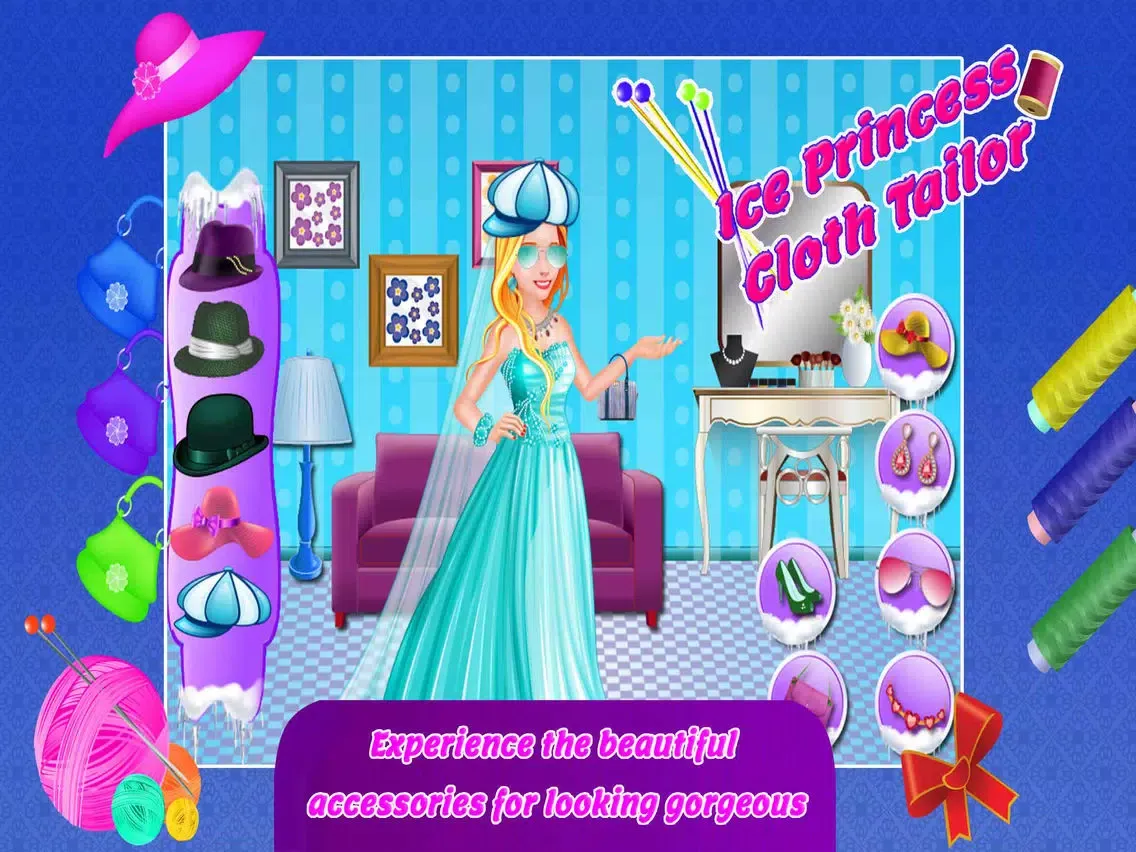 Capturas de tela do Ice Princess Cloth Tailor iPad 