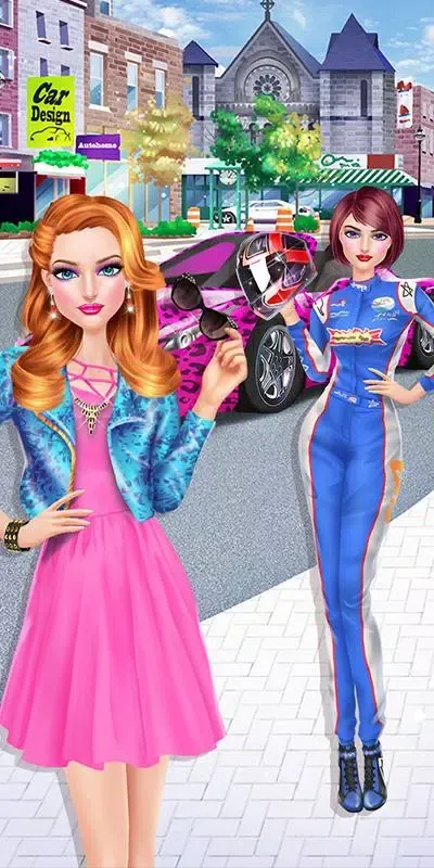 Tangkapan skrin Fashion Car Salon - Girls Game