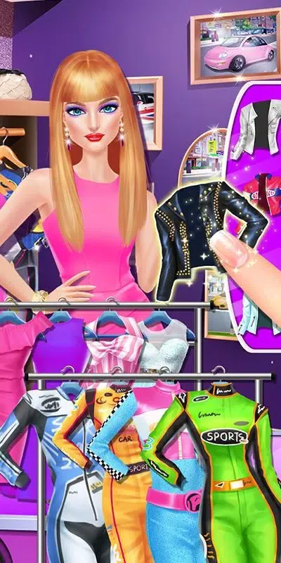 Tangkapan skrin Fashion Car Salon - Girls Game