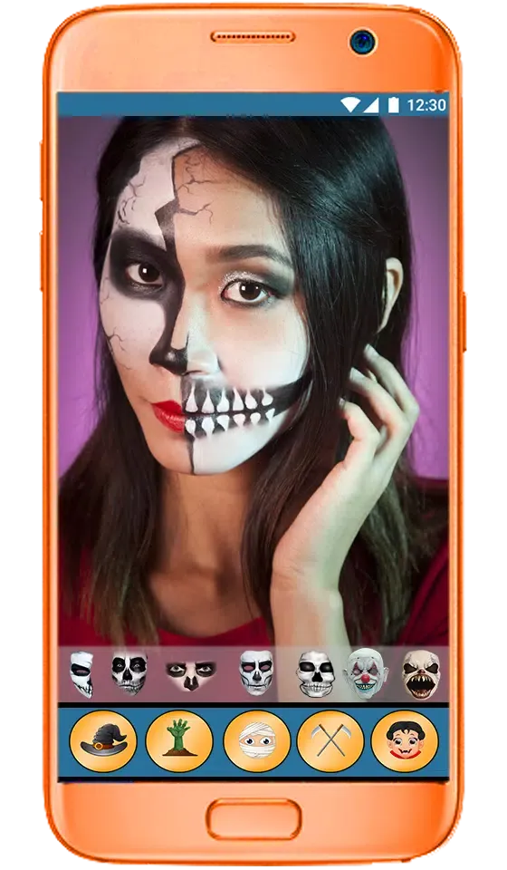 Halloween Makeup Face Changer应用截图