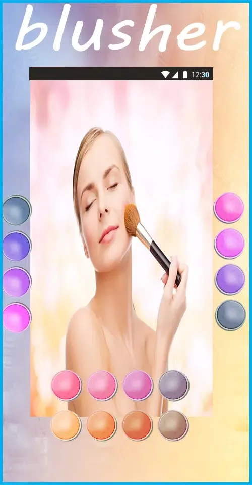 Tangkapan skrin makeup cam photo