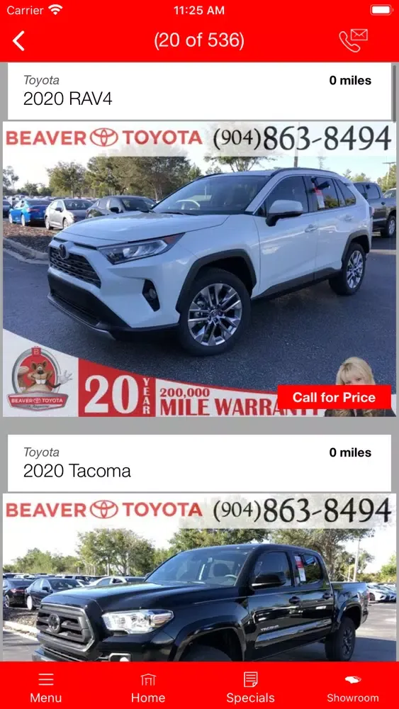 Capturas de tela do Beaver Toyota St. Augustine