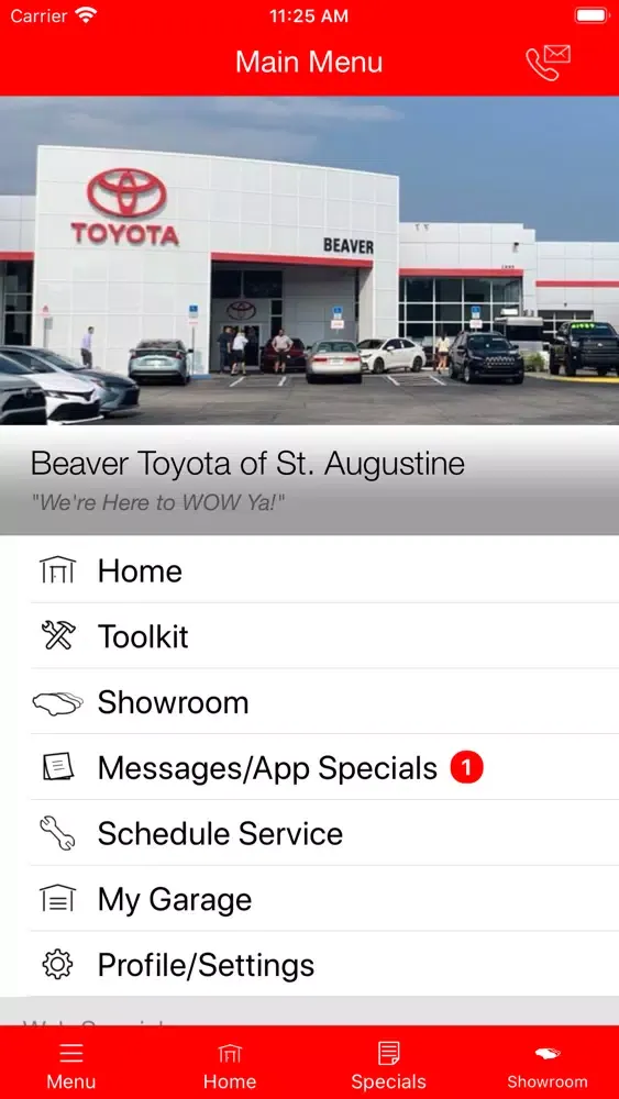 Capturas de tela do Beaver Toyota St. Augustine