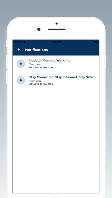 Capturas de tela do bebonet