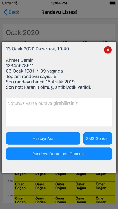 Doktor-Randevu-Hasta Screenshots