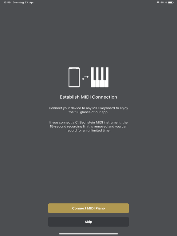 Zrzuty ekranu C. Bechstein Creator iPad 