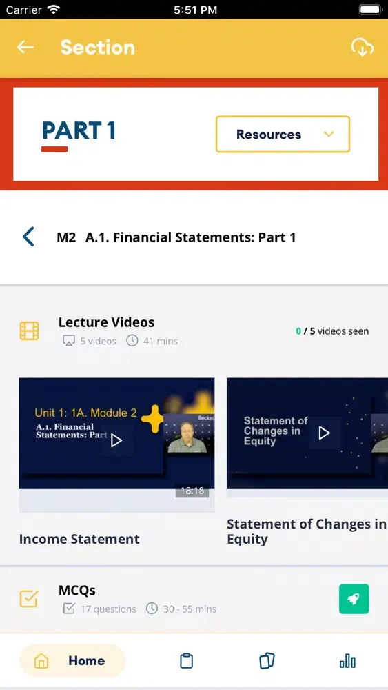 Becker CMA Exam Review Screenshots