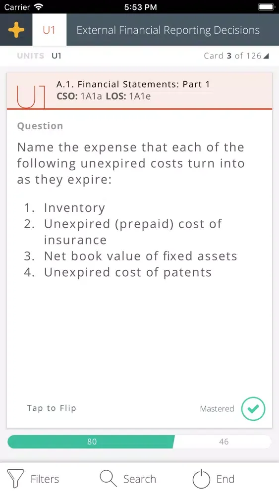 Becker CMA Exam Review Screenshots