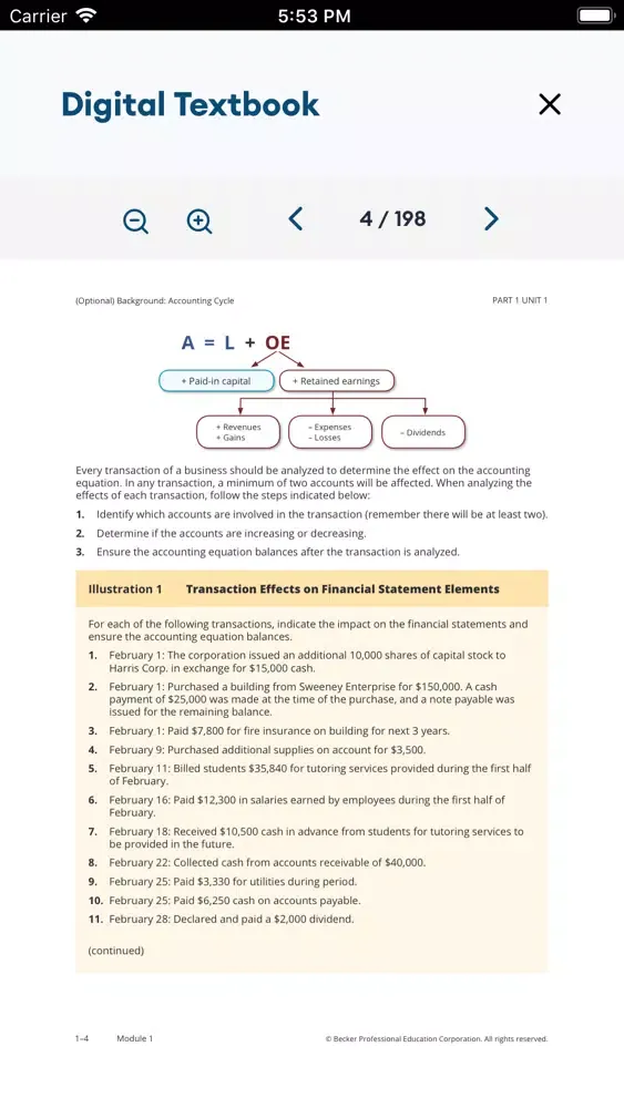 Becker CMA Exam Review Screenshots
