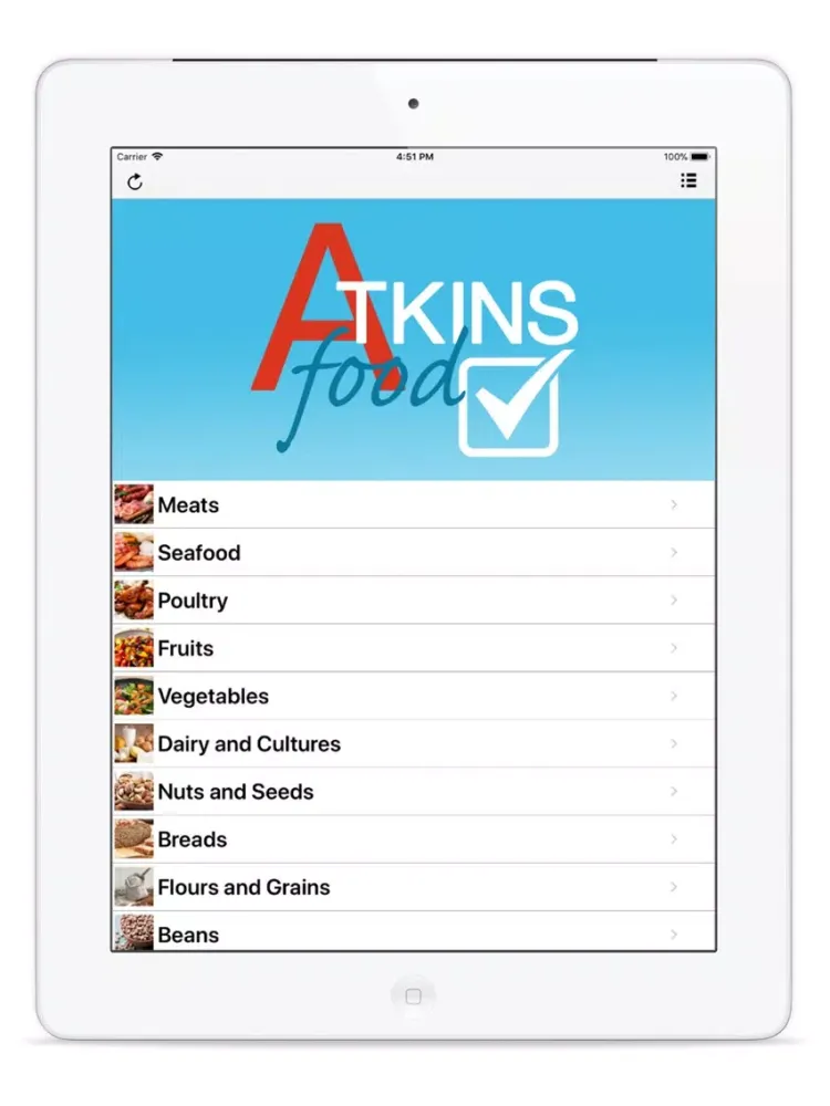 Atkins Diet Food Checker iPad 应用截图