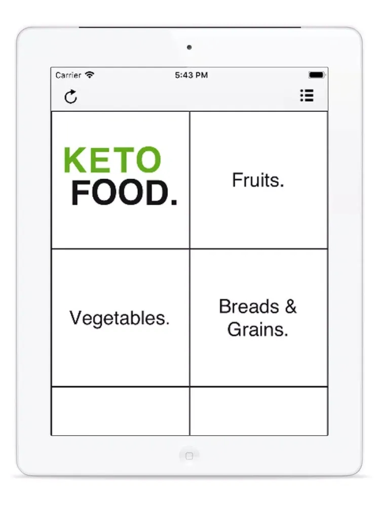 Ketogenic Diet Food Checker iPad  سکرین شاٹس