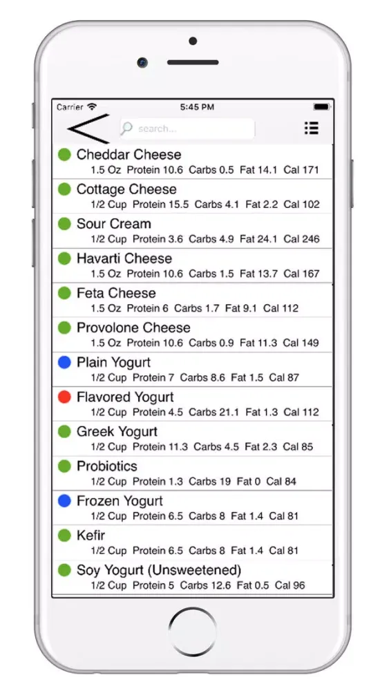 Ketogenic Diet Food Checker سکرین شاٹس