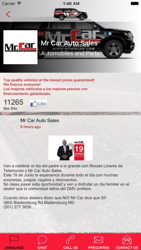 Capturas de tela do MrCar Auto Sales