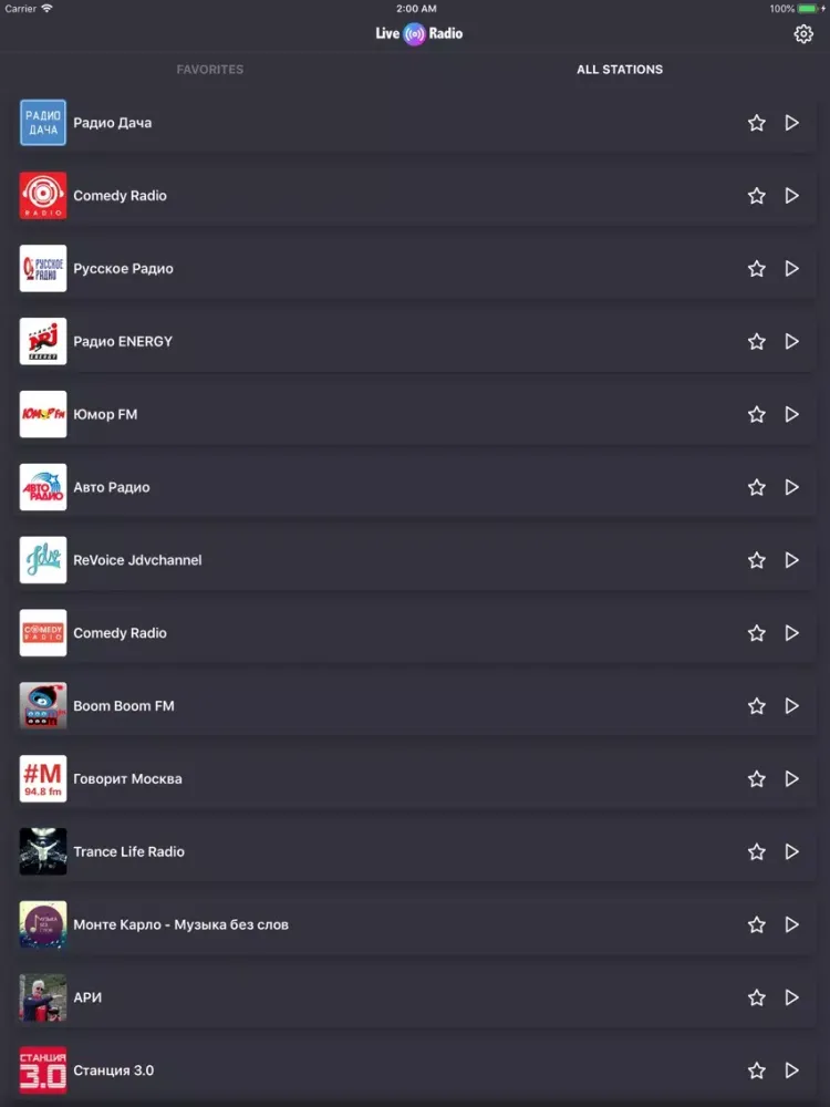 Zrzuty ekranu Live Radio: Online Radio iPad 