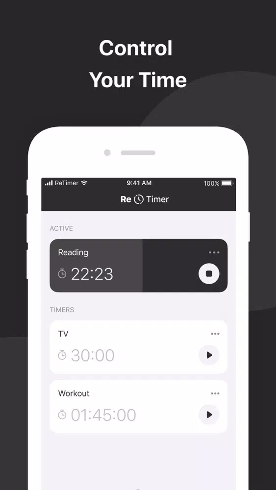 ReTimer - Control Your Time Ekran Görüntüleri