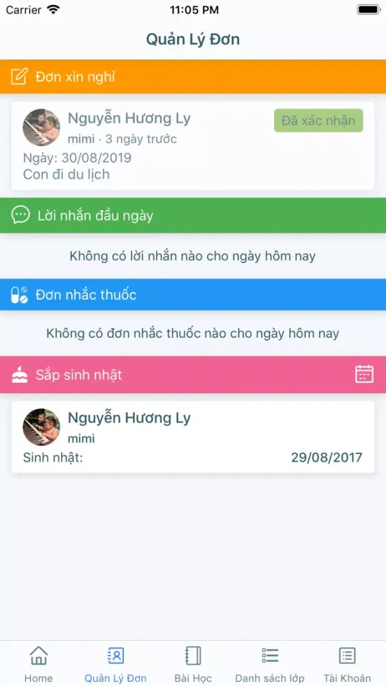 Ảnh chụp màn hình của Bé Đến Trường - Giáo Viên