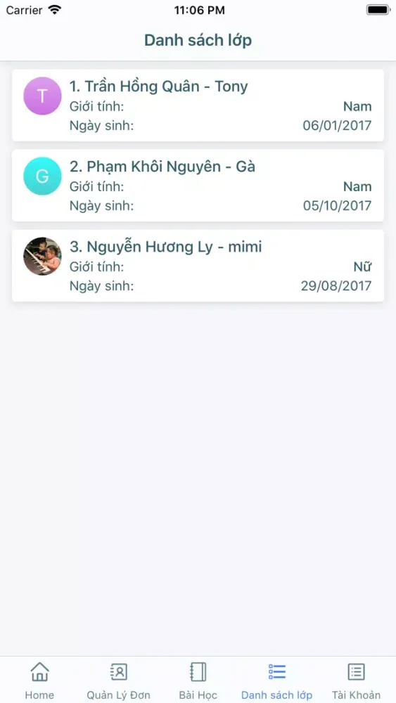 Ảnh chụp màn hình của Bé Đến Trường - Giáo Viên