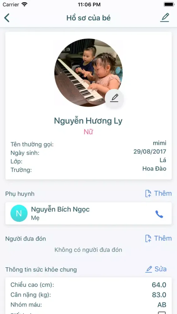 Ảnh chụp màn hình của Bé Đến Trường - Giáo Viên