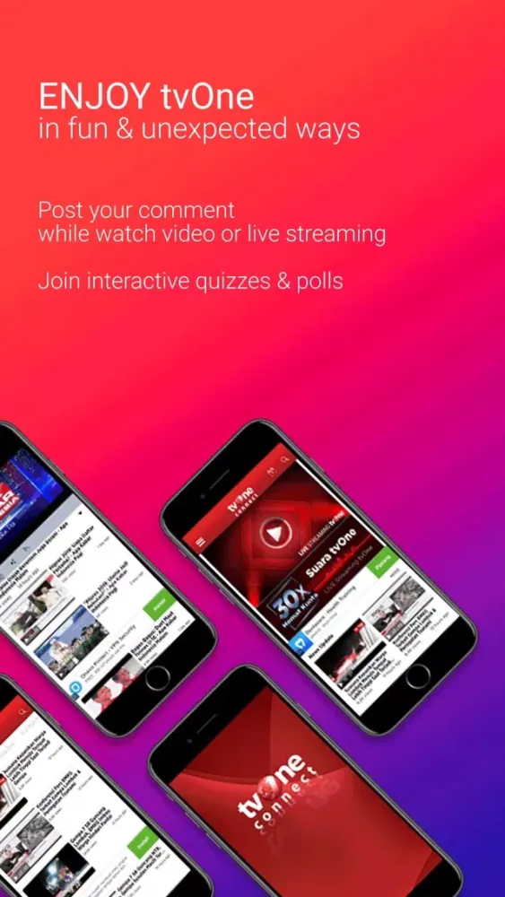 Tangkapan skrin tvOne Connect