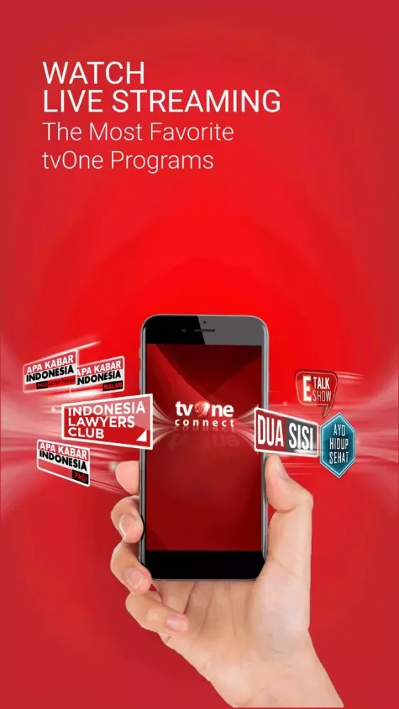 Tangkapan skrin tvOne Connect