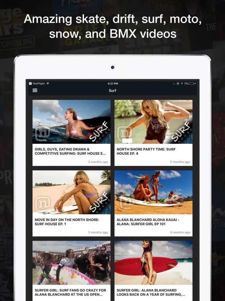 Action Sports by Network A iPad  Ekran Görüntüleri