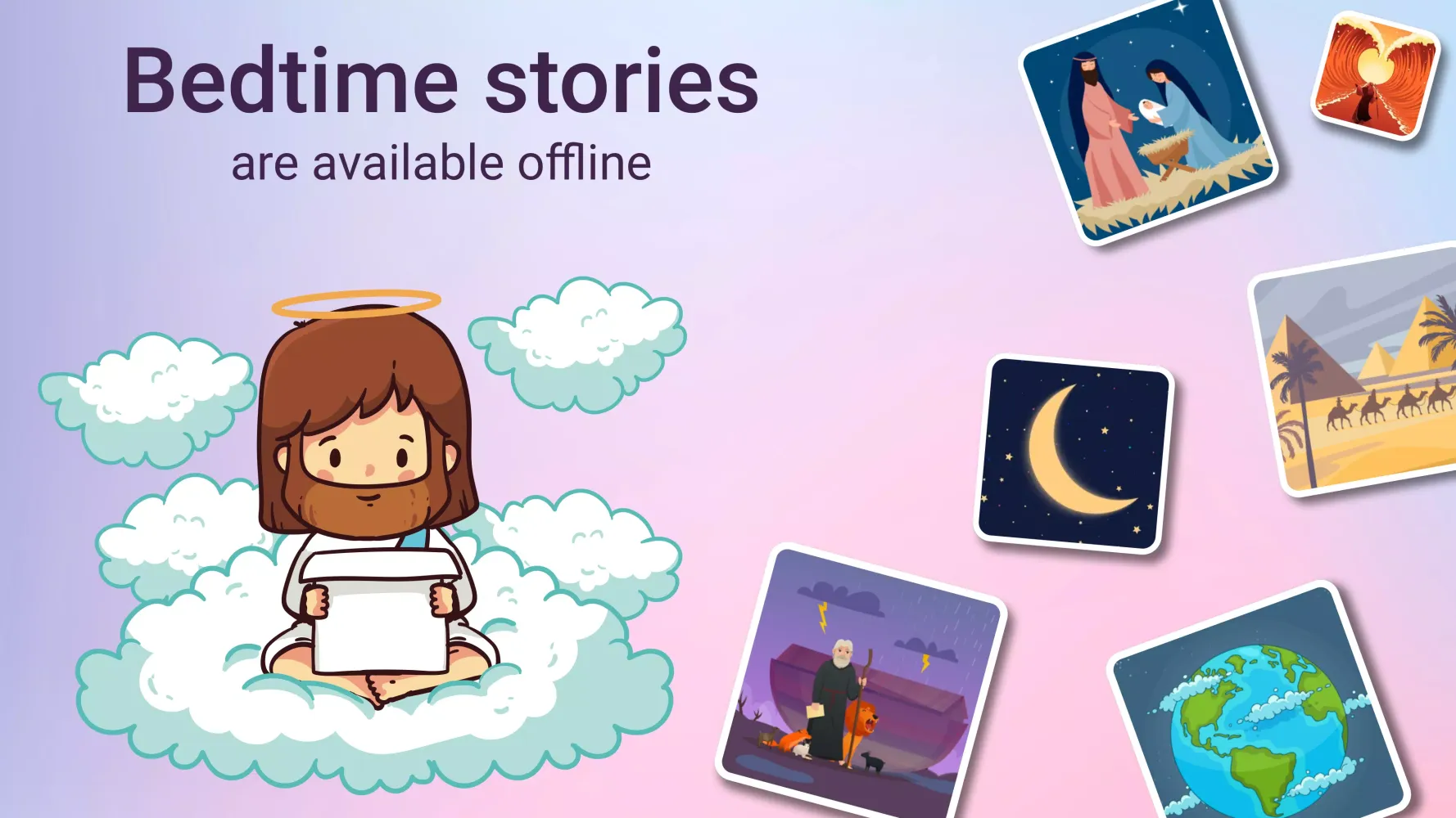 Bedtime Bible Stories for Kids Ekran Görüntüleri