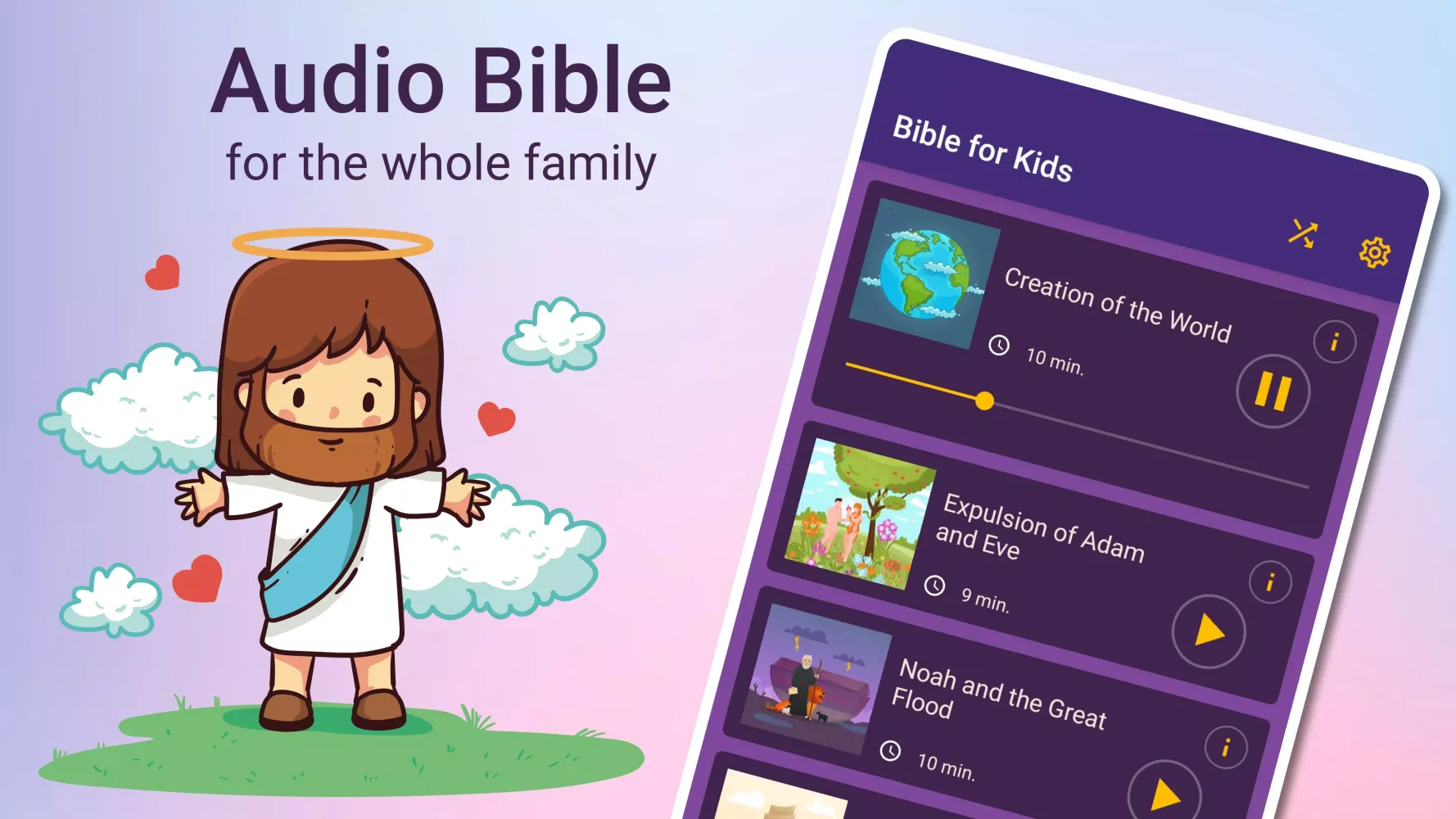 Bedtime Bible Stories for Kids Ekran Görüntüleri