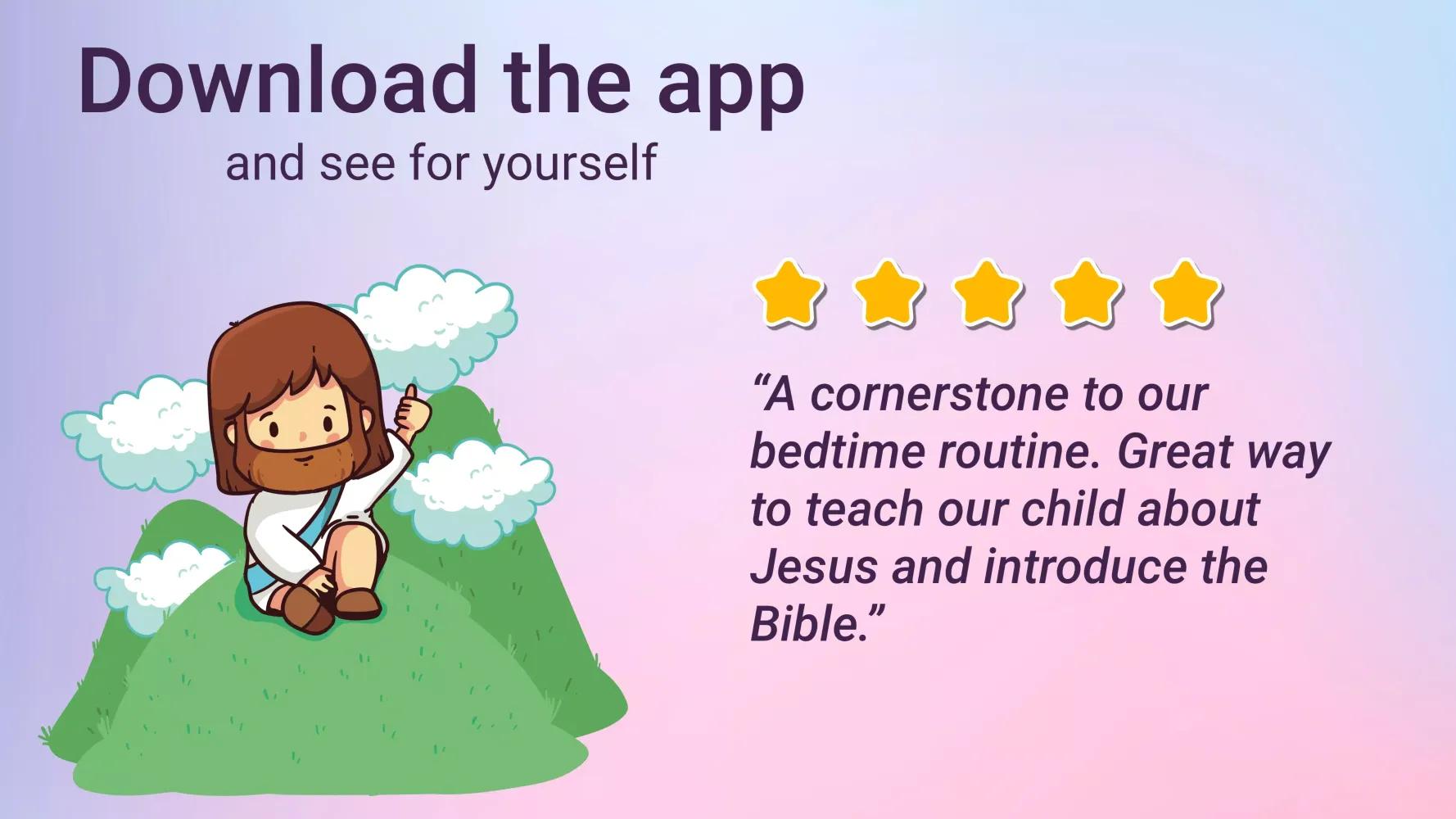 Bedtime Bible Stories for Kids Ekran Görüntüleri
