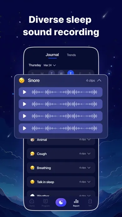 Capturas de tela do Bedtime: Sleep Tracker