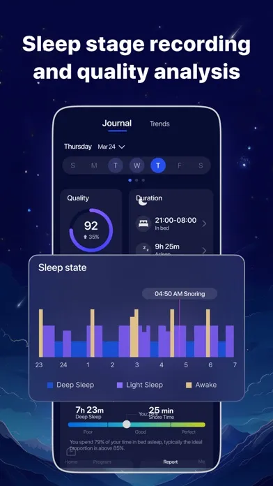 Capturas de tela do Bedtime: Sleep Tracker