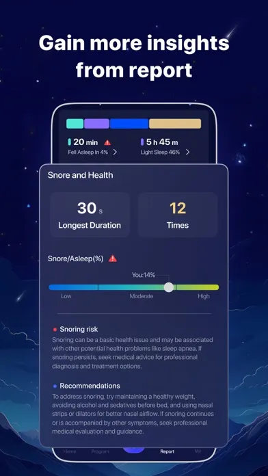 Capturas de tela do Bedtime: Sleep Tracker