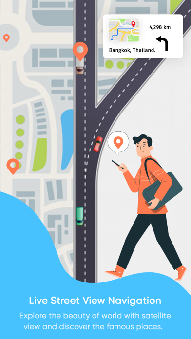 Live Street View Navigation سکرین شاٹس