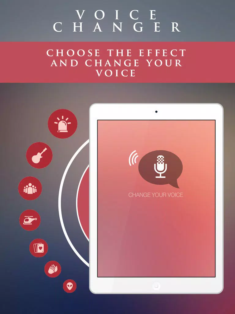 Zrzuty ekranu Funny Voice Effects Changer FREE iPad 