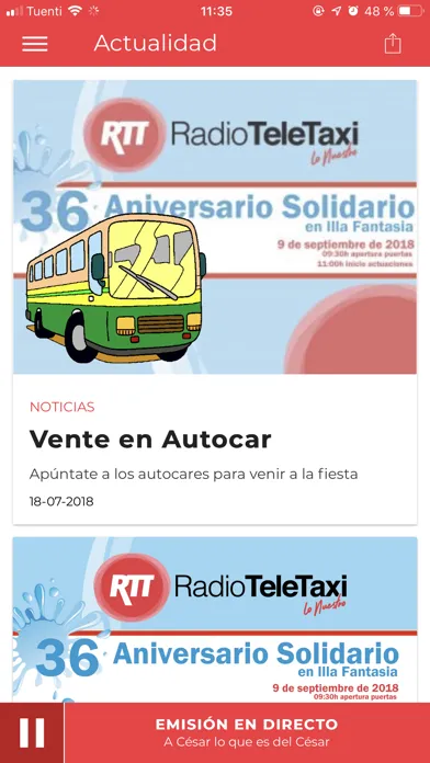 Zrzuty ekranu Radio TeleTaxi - oficial
