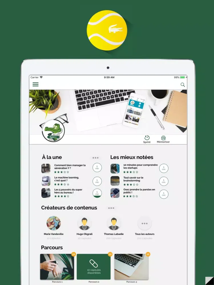 Tangkapan layar Match iPad 