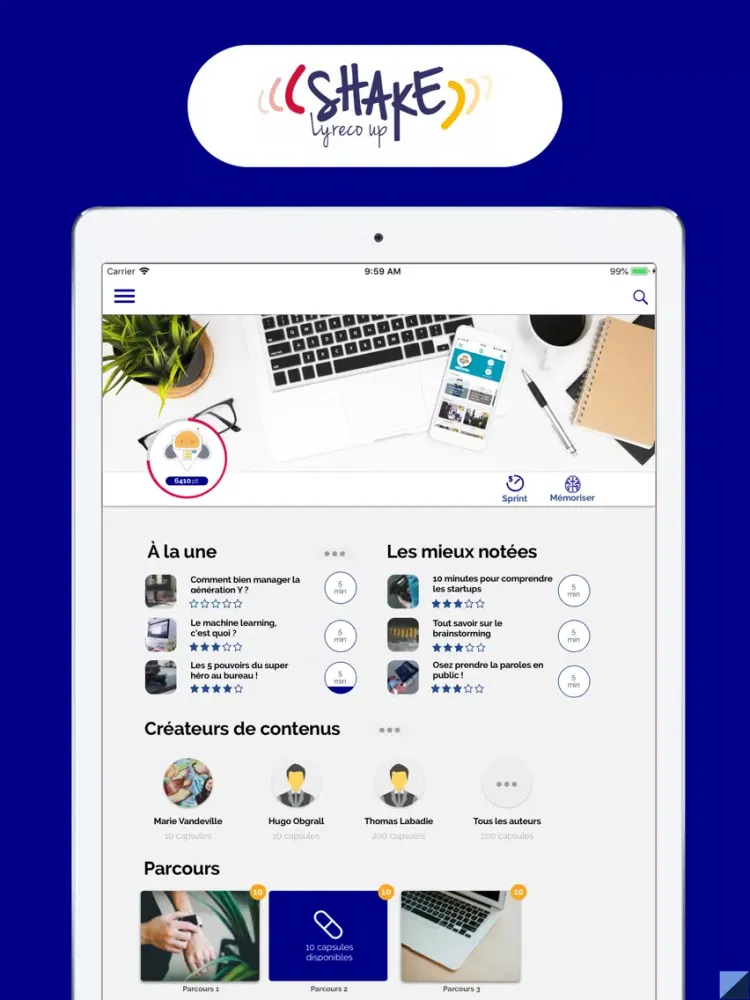 Shake Learning iPad  Ekran Görüntüleri