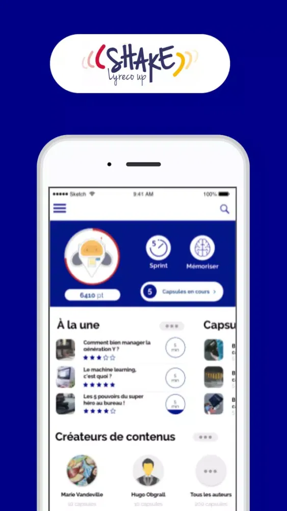 Shake Learning Ekran Görüntüleri