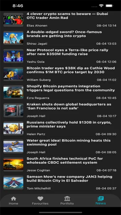 Tangkapan skrin Crypto Coin Market Cap