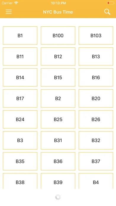 NYC Bus Time 2020 Screenshots