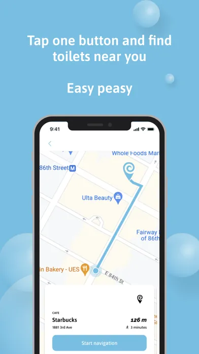 Скриншоты EasyPZ - Toilet Finder App