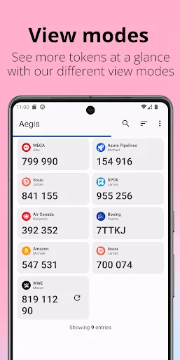 Aegis Authenticator - 2FA App應用截圖
