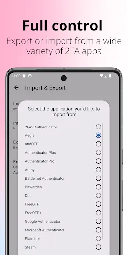Aegis Authenticator - 2FA App應用截圖